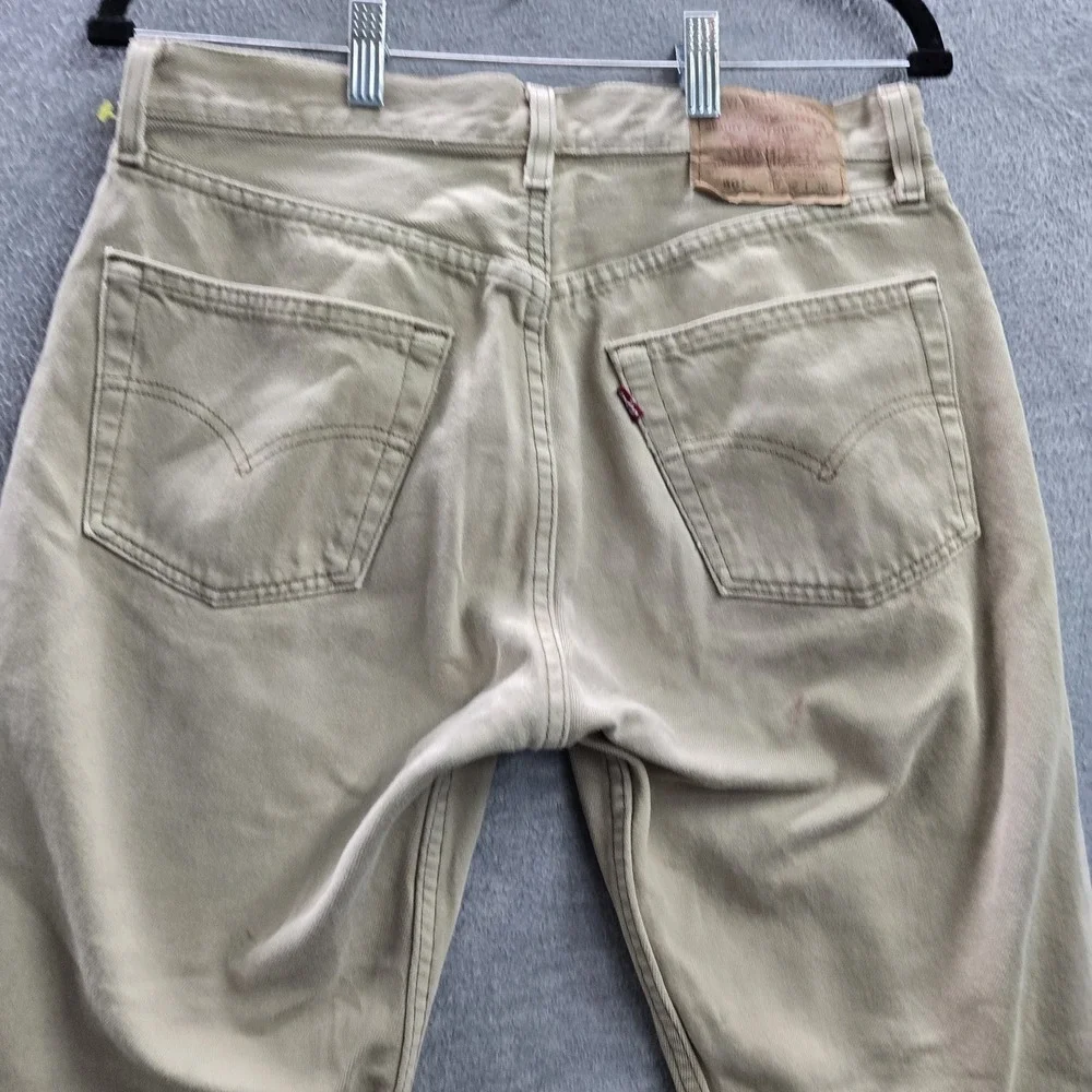 VINTAGE Levi's 501 Men Jeans 32X30 Brown Original Fit Straight Made In USA READ
